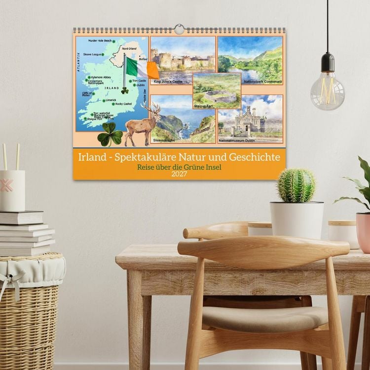 Produktbild: Irland - Spektakul&auml;re Natur und Geschichte (Wandkalender 2027 DIN A3 quer), CALVENDO Monatskalender