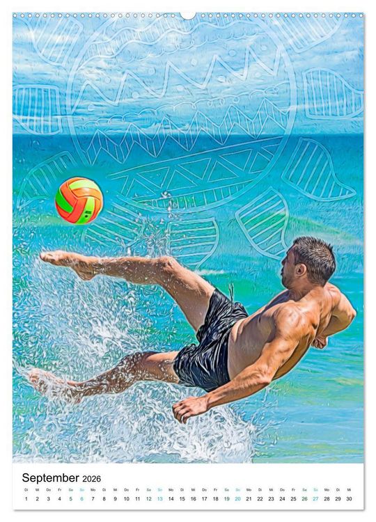 Produktbild: Sommergl&uuml;ck - Artwork (Wandkalender 2026 DIN A2 hoch), CALVENDO Monatskalender