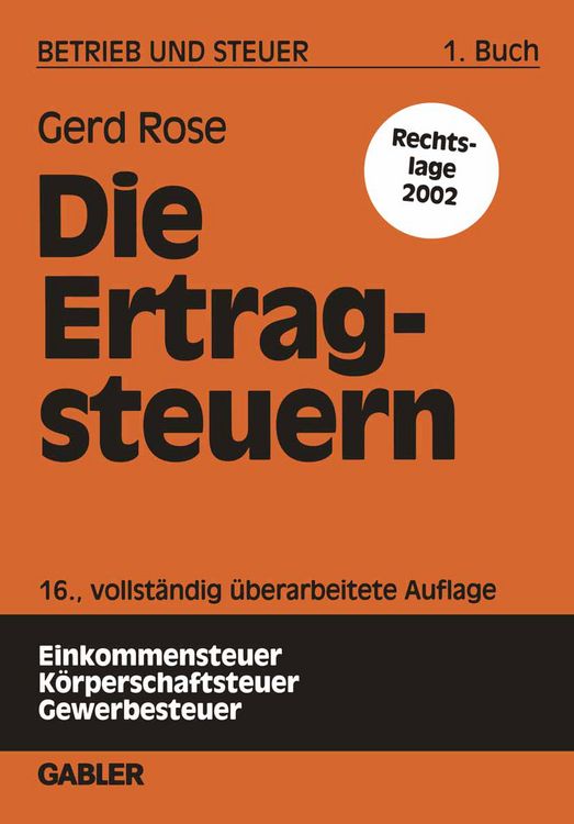 Produktbild: Die Ertragsteuern
