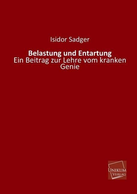 Produktbild: Sadger, I: Belastung und Entartung