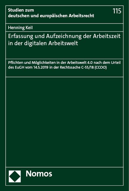 Produktbild: Erfassung und Aufzeichnung der Arbeitszeit in der digitalen Arbeitswelt