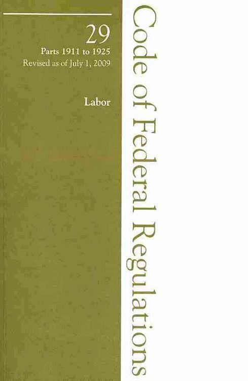 Produktbild: 2009 29 Cfr 1911-1925 (OSHA Longshoremen)