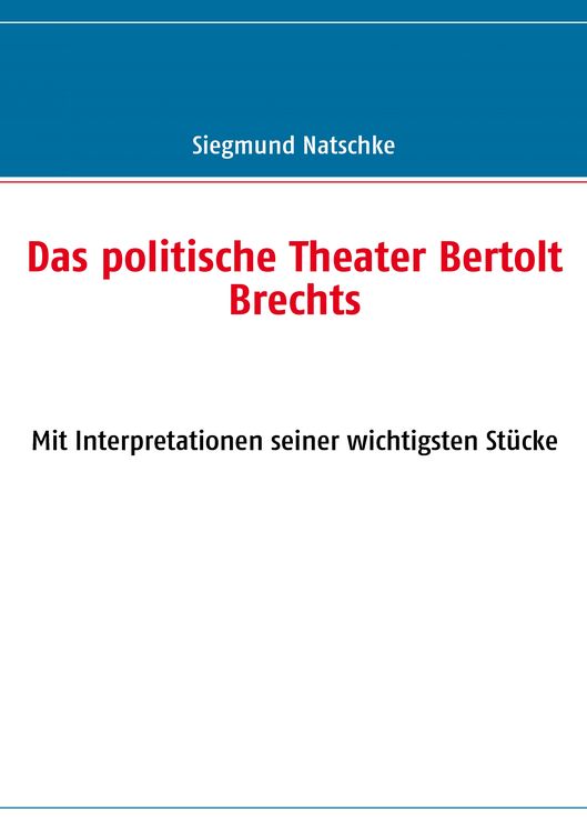 Produktbild: Das politische Theater Bertolt Brechts