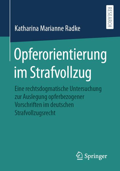 Produktbild: Opferorientierung im Strafvollzug