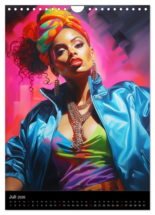 Produktbild: Rap Queens. Badass Attitude im Streetwear-Charme (Wandkalender 2026 DIN A4 hoch), CALVENDO Monatskalender