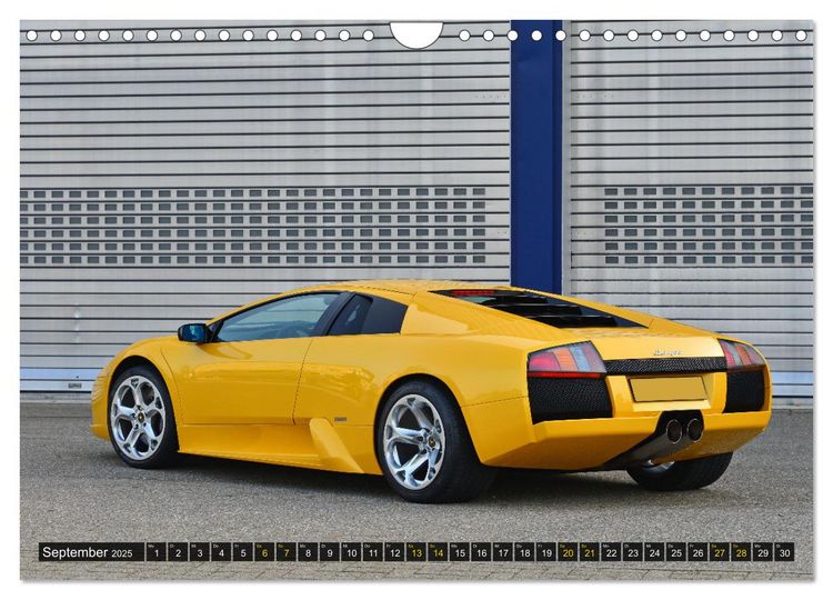 Produktbild: DER GELBE STIER - Lamborghini Murci&eacute;lago (Wandkalender 2025 DIN A4 quer), CALVENDO Monatskalender