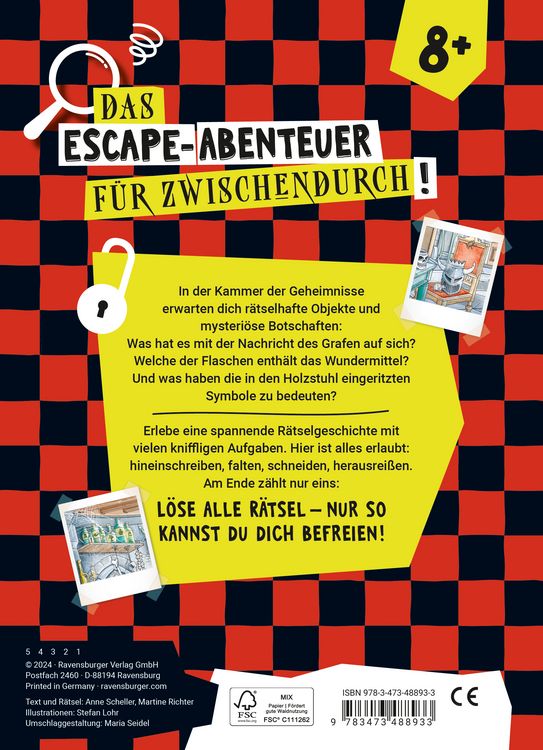 Produktbild: Ravensburger Escape R&auml;tsel - Kammer der Geheimnisse