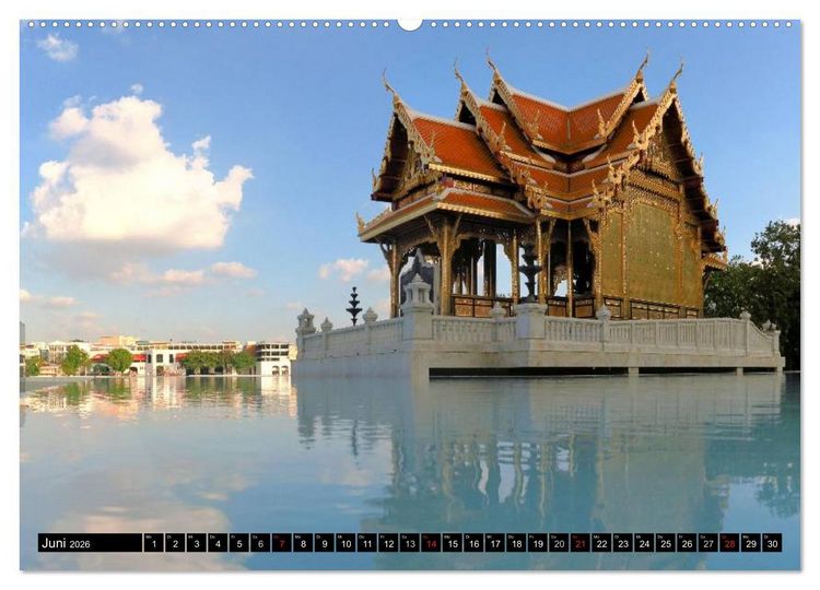 Produktbild: Bangkok: West trifft Fernost (hochwertiger Premium Wandkalender 2026 DIN A2 quer), Kunstdruck in Hochglanz