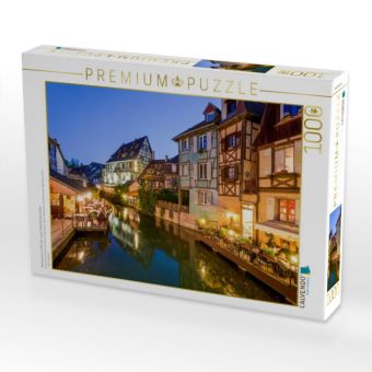 Produktbild: CALVENDO Puzzle Restaurants am Ufer der Lauch, Petite Venise, Colmar | 1000 Teile Lege-Gr&ouml;&szlig;e 64x48cm Foto-Puzzle f&uuml;r gl&uuml;ckliche Stunden