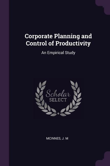 Produktbild: Corporate Planning and Control of Productivity
