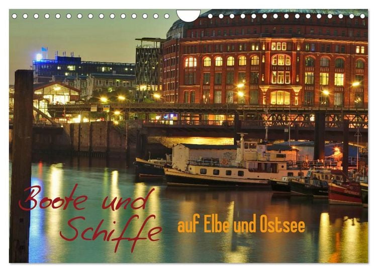 Produktbild: Boote und Schiffe auf Elbe und Ostsee (Wandkalender 2026 DIN A4 quer), CALVENDO Monatskalender