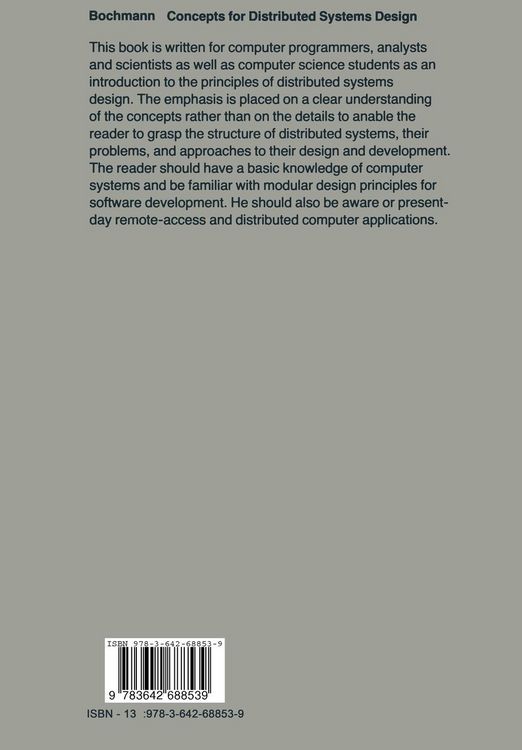 Produktbild: Concepts for Distributed Systems Design