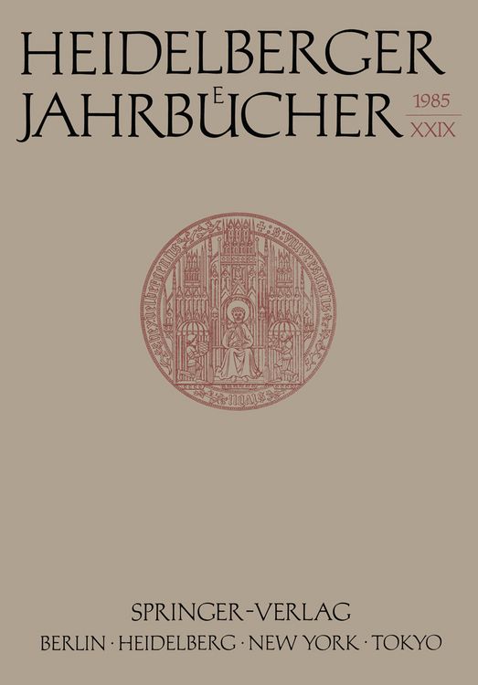 Produktbild: Heidelberger Jahrb&uuml;cher