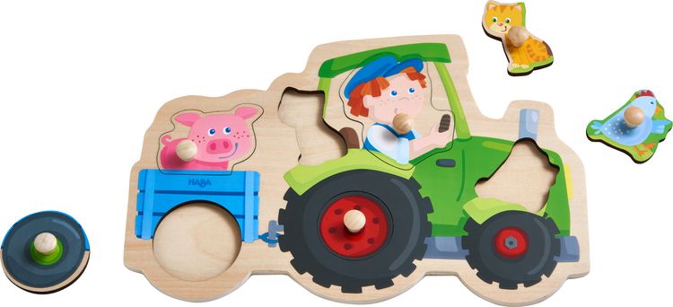 Produktbild: Greifpuzzle Lustige Traktorfahrt
