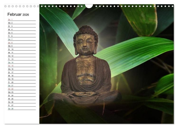 Produktbild: Buddha (Wandkalender 2026 DIN A3 quer), CALVENDO Monatskalender