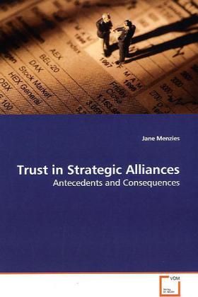 Produktbild: Menzies, J: Trust in Strategic Alliances