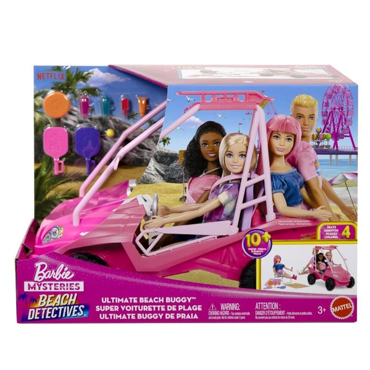 Produktbild: Barbie Mysteries: Beach Detectives Ultimativer Strand-Buggy Spielset mit mehr