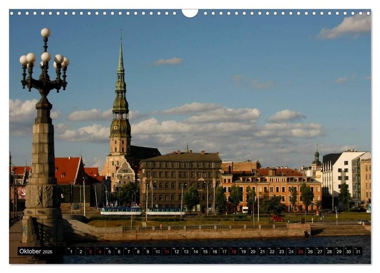 Produktbild: Riga + Jurmala (Wandkalender 2026 DIN A3 quer), CALVENDO Monatskalender