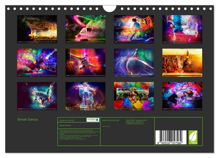 Produktbild: Break Dance (Wandkalender 2026 DIN A4 quer), CALVENDO Monatskalender