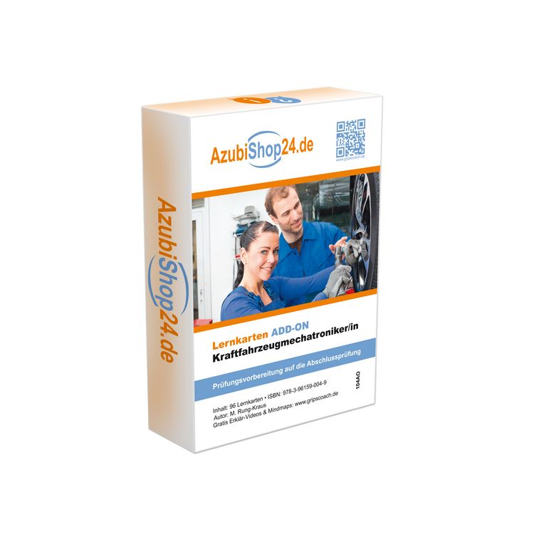 Produktbild: Azubishop24.de Add-on-Lernkarten Kraftfahrzeugmechatroniker Trainingskarten
