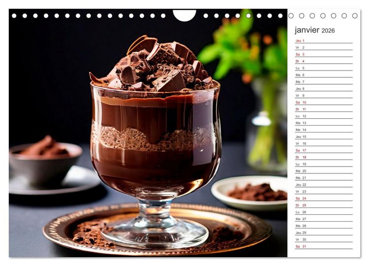 Produktbild: Plaisirs interdits (Calendrier mural 2026 DIN A4 vertical), CALVENDO calendrier mensuel