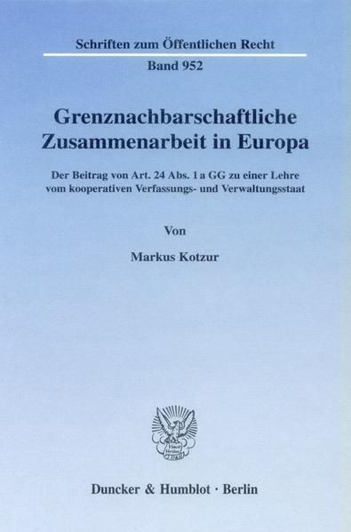 Produktbild: Grenznachbarschaftliche Zusammenarbeit in Europa.
