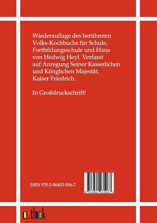 Produktbild: Volks-Kochbuch (1905)