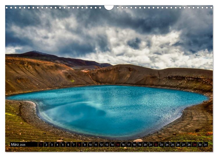 Produktbild: Eine Rundreise durch Island (Wandkalender 2026 DIN A3 quer), CALVENDO Monatskalender