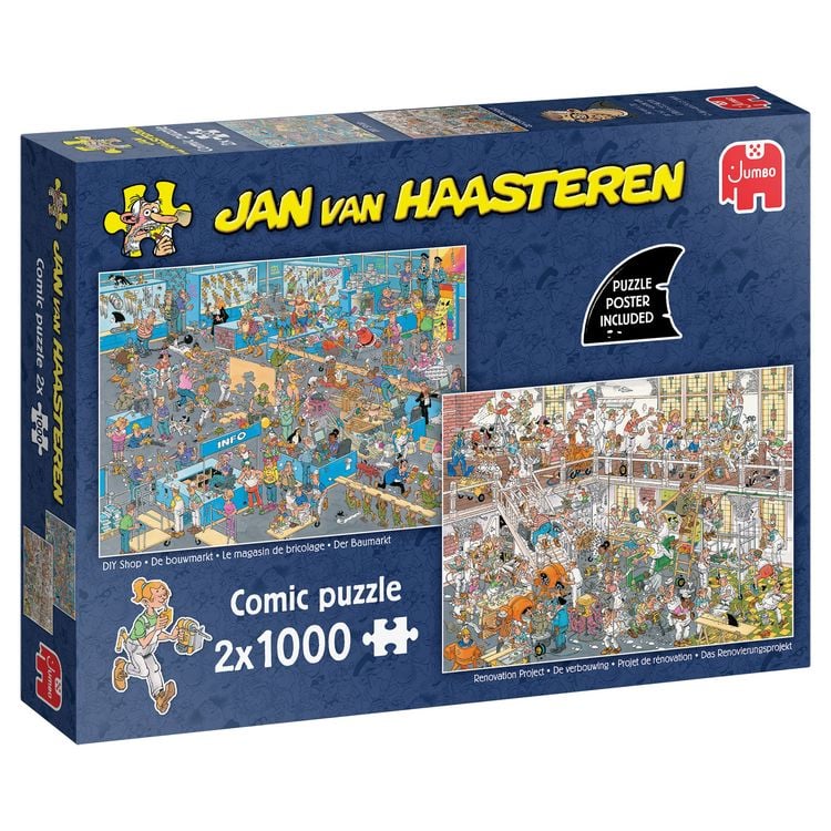 Produktbild: Jan van Haasteren - Das Renovierungsprojekt & Der Baumarkt (2x1000 Teile)