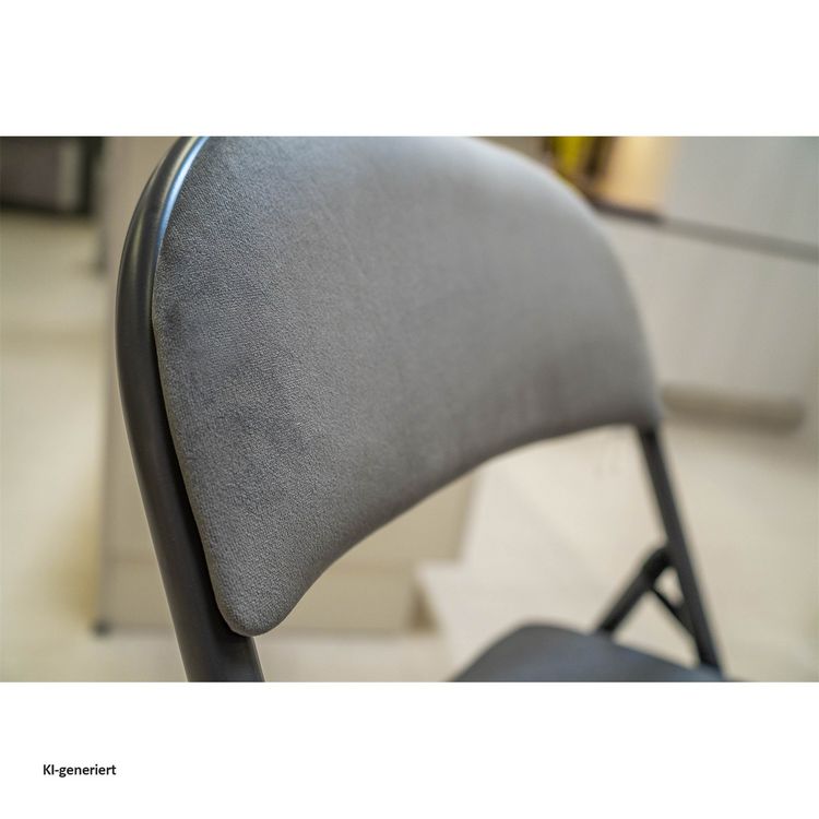 Produktbild: HTI-Living HTI-Living Klappstuhl 4er Set Grau HTI-Living Klappstuhl 4er Set Grau