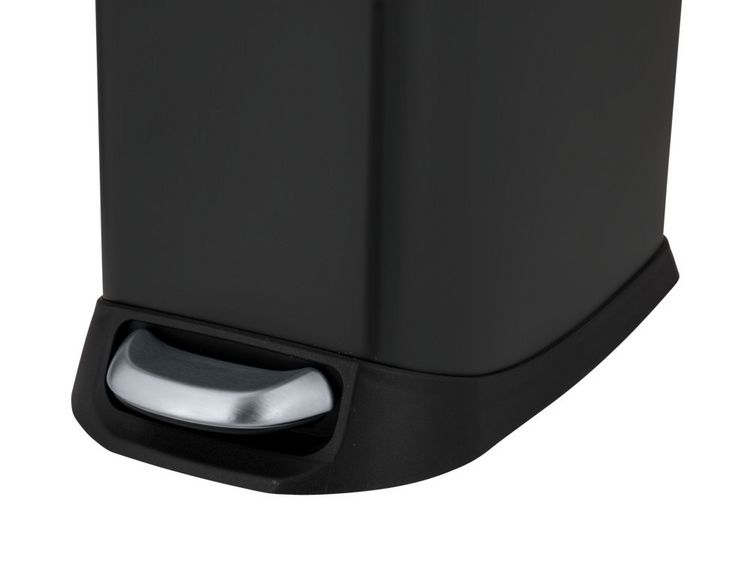 Produktbild: Treteimer Mod. Design 20 L, Easy-Close, Schwarz, mit herausnehmbarem Einsatz
