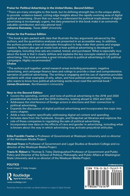 Produktbild: Political Advertising in the United States