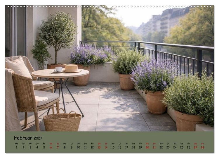 Produktbild: Urbane Oasen - Wo die Stadt aufblüht (hochwertiger Premium Wandkalender 2027 DIN A2 quer), Kunstdruck in Hochglanz