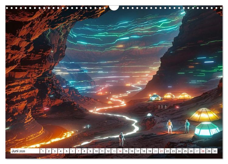 Produktbild: Neuer Morgen Mars (Wandkalender 2026 DIN A3 quer), CALVENDO Monatskalender