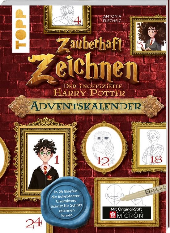 Produktbild: Zauberhaft Zeichnen. Der inoffizielle Harry Potter Adventskalender