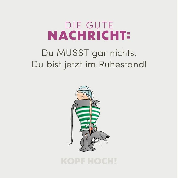 Produktbild: Kopf hoch! Schwarzer Humor f&uuml;r den Ruhestand