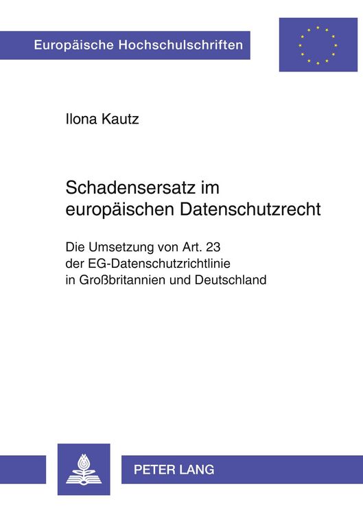 Produktbild: Schadensersatz im europ&auml;ischen Datenschutzrecht