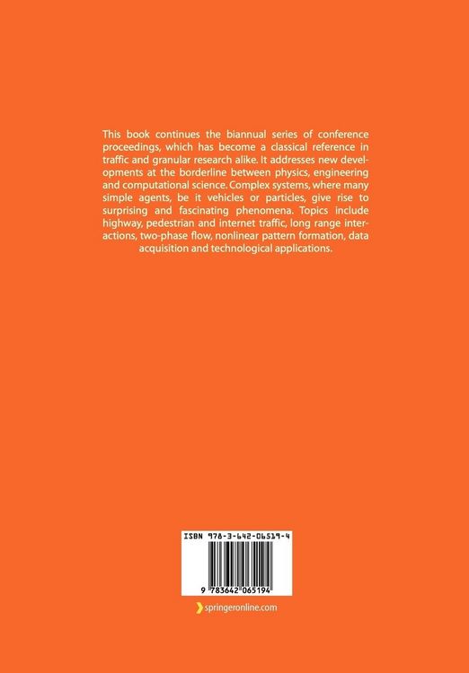 Produktbild: Traffic and Granular Flow ' 03