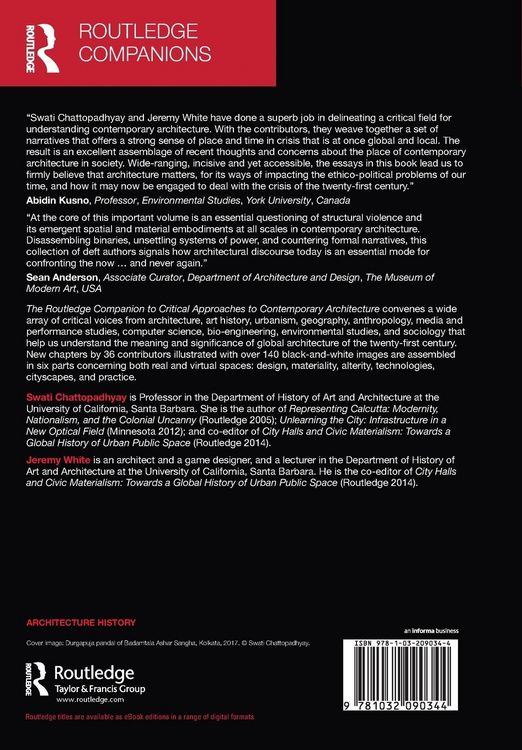 Produktbild: The Routledge Companion to Critical Approaches to Contemporary Architecture