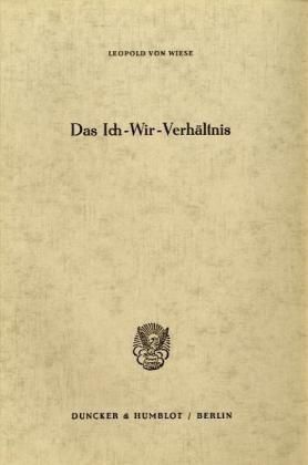 Produktbild: Das Ich-Wir-Verh&auml;ltnis.