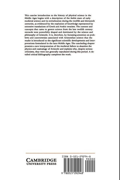Produktbild: Physical Science in the Middle Ages