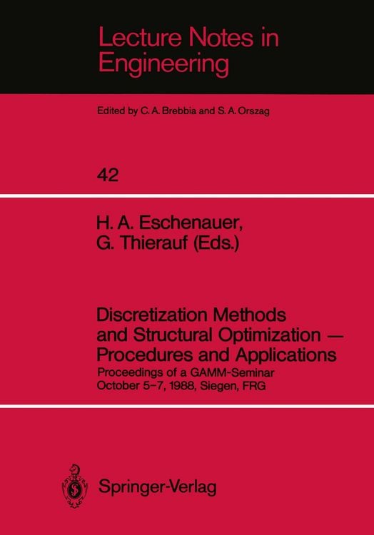 Produktbild: Discretization Methods and Structural Optimization &mdash; Procedures and Applications