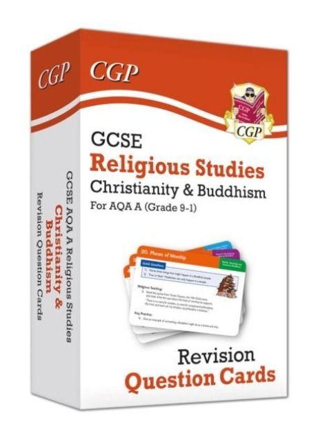 Produktbild: GCSE AQA A Religious Studies: Christianity & Buddhism Revision Question Cards