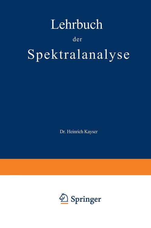 Produktbild: Lehrbuch der Spektralanalyse