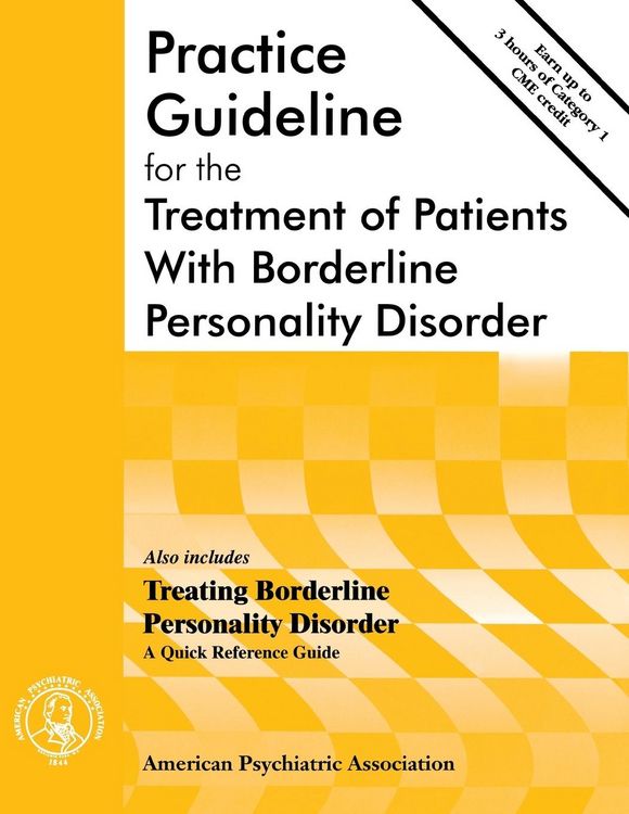Produktbild: Practice Guideline for the Treatment of Patients With Borderline Personality Disorder