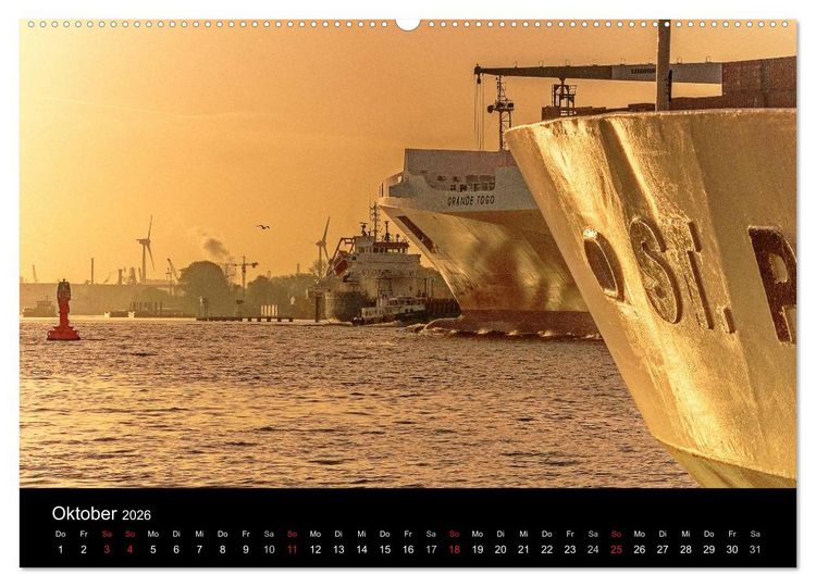 Produktbild: Charmantes Hamburg (hochwertiger Premium Wandkalender 2026 DIN A2 quer), Kunstdruck in Hochglanz
