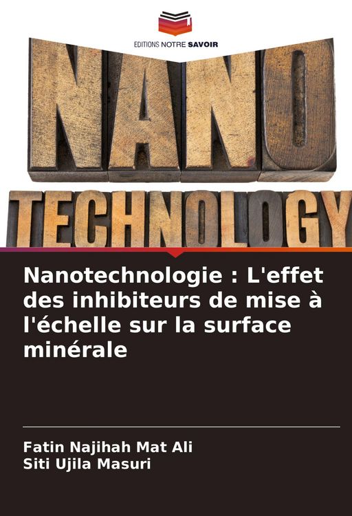 Produktbild: Nanotechnologie : L'effet des inhibiteurs de mise &agrave; l'&eacute;chelle sur la surface min&eacute;rale