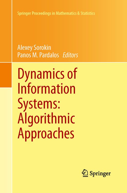 Produktbild: Dynamics of Information Systems: Algorithmic Approaches