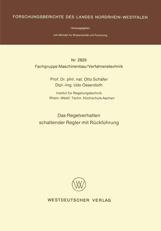 Produktbild: Das Regelverhalten schaltender Regler mit Rückführung