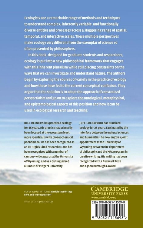 Produktbild: Philosophical Foundations for the Practices of Ecology